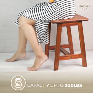Rectangular Acacia Wood Stool-natural-02