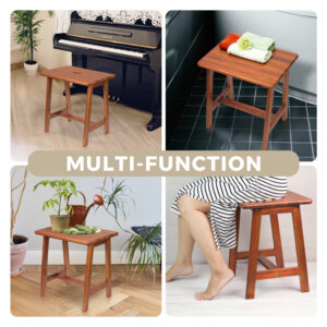 Rectangular Acacia Wood Stool-natural-03