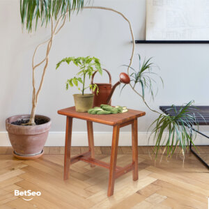 Rectangular Acacia Wood Stool-natural-05